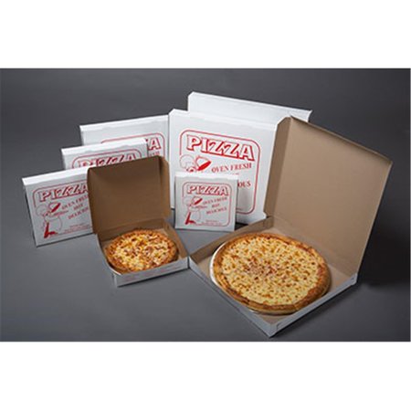 QUALITY CARTON & CONVERTING Quality Carton & Converting 7008SP 8 in. Claycoat Stock Print Pizza Box - Case of 100 7008SP